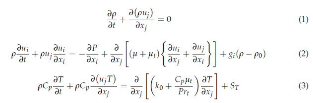 معادلات 1 و 2 و 3