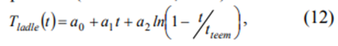 معادله12 در مسیر بررسی توزیع حرارتی تاندیش